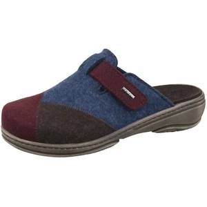 NEW FIDELIO women's allie wool clog in blue jean patch